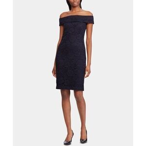 Size 10 Lauren Ralph Lauren Lace Off-the-Shoulder Dress